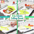 4 In 1 Drain Cutting Board