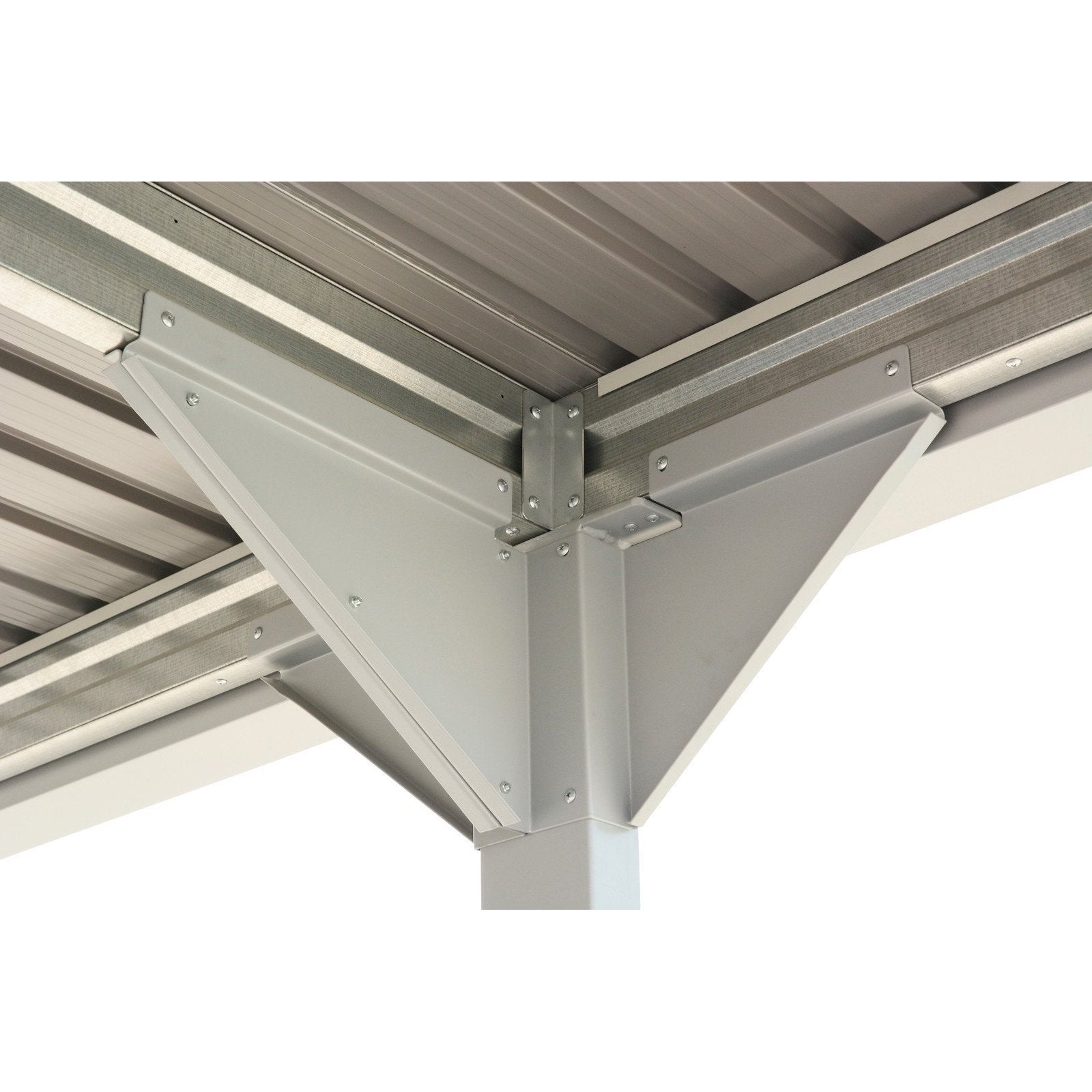 Duramax 9ft x 17ft Palladium Metal Car Shelter Silver