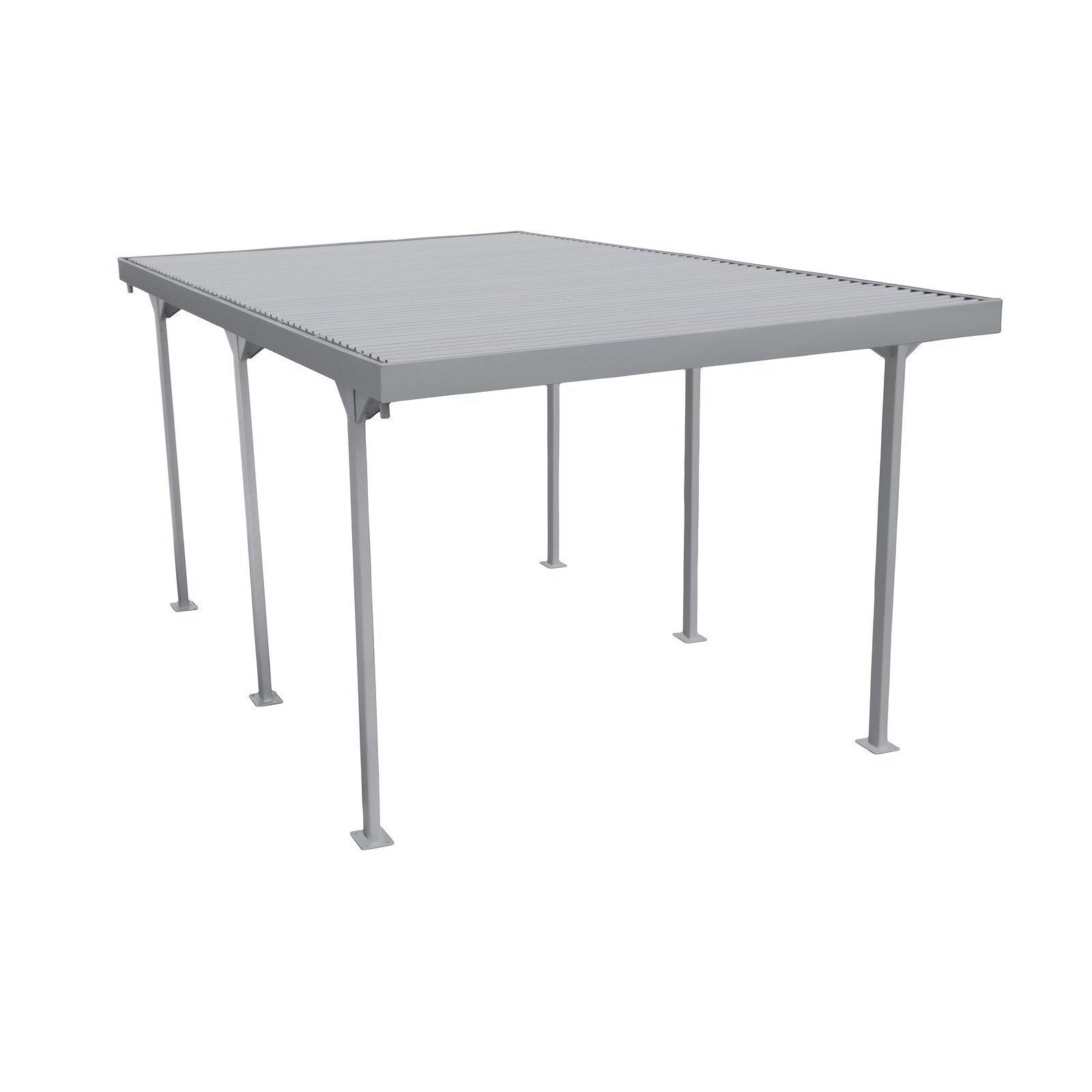 Duramax 9ft x 17ft Palladium Metal Car Shelter Silver
