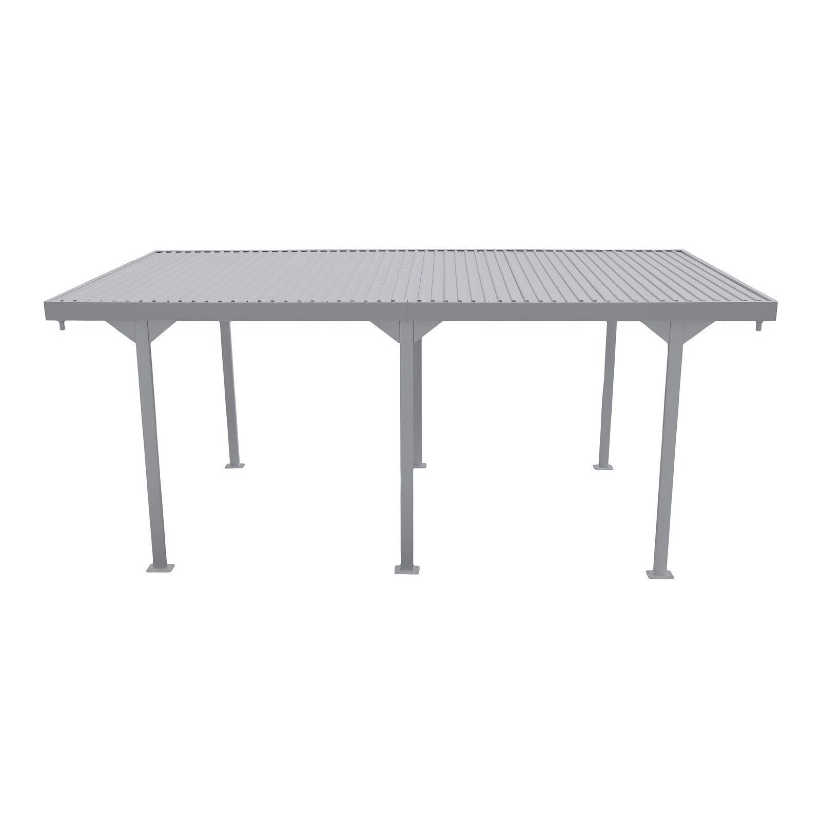 Duramax 9ft x 17ft Palladium Metal Car Shelter Silver
