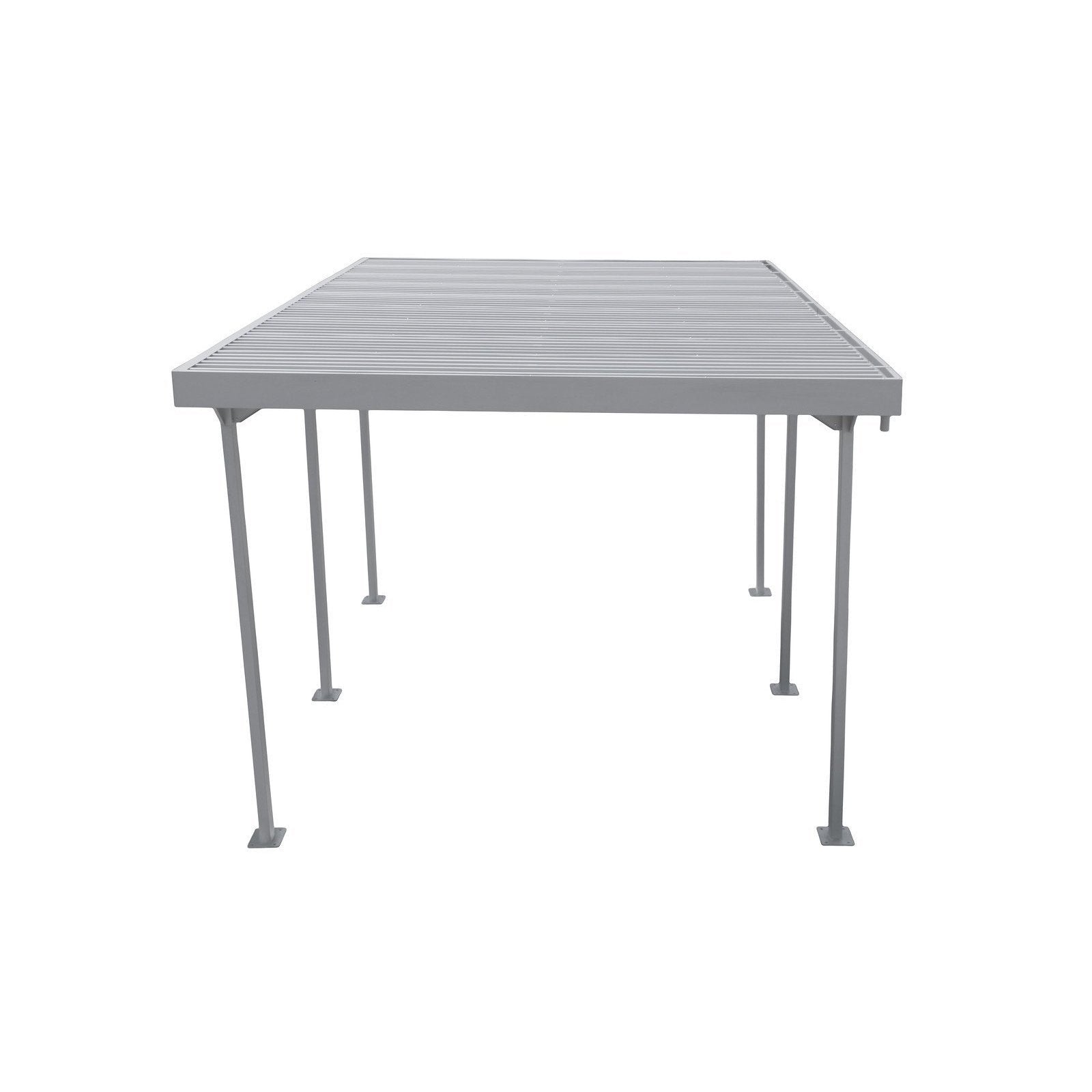 Duramax 9ft x 17ft Palladium Metal Car Shelter Silver