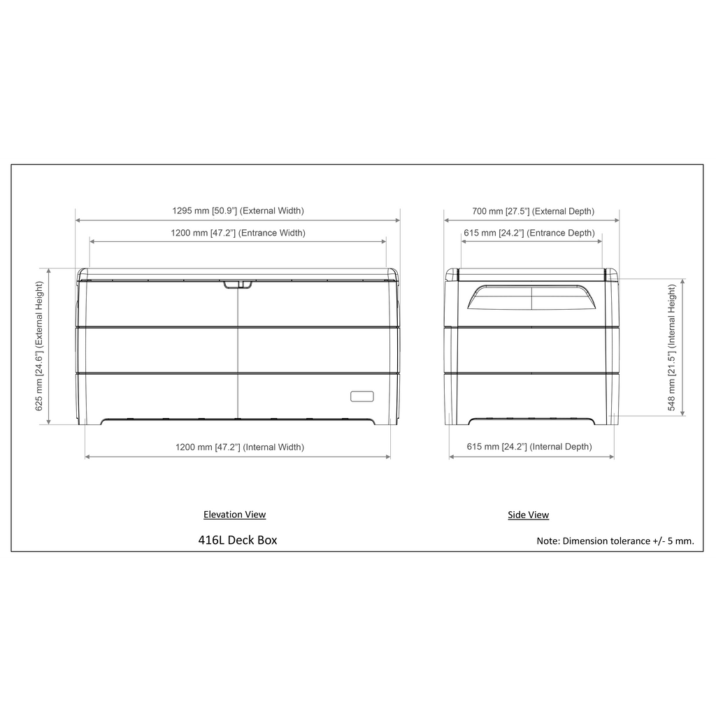 Duramax 110 Gallon Outdoor Deck Box (2 Colors)