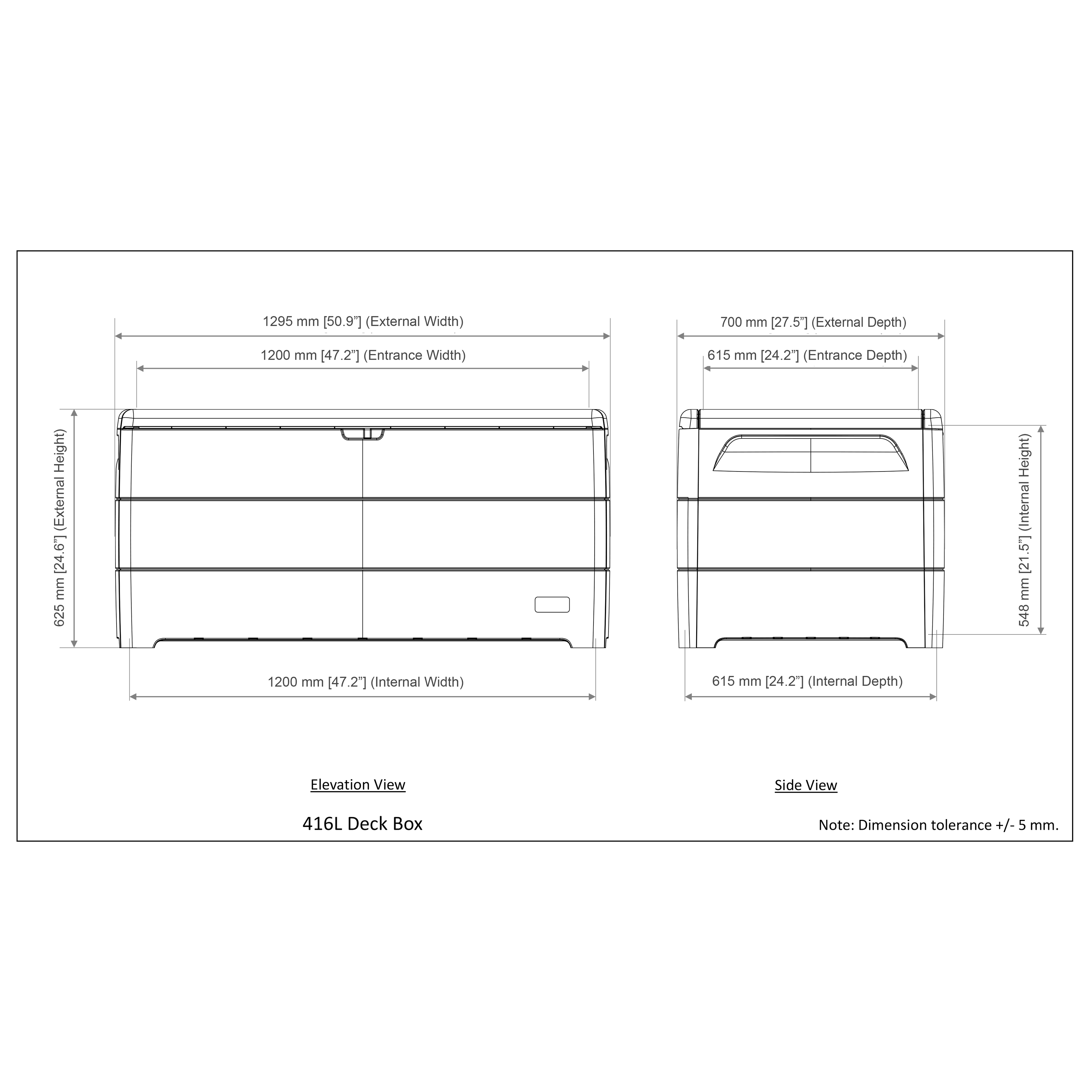 Duramax 110 Gallon Outdoor Deck Box (2 Colors)