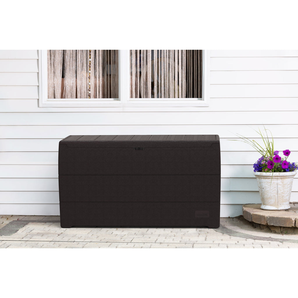 Duramax 71 Gallon Outdoor Resin Deck Box, Garden Furniture Organizer (2 Colors)