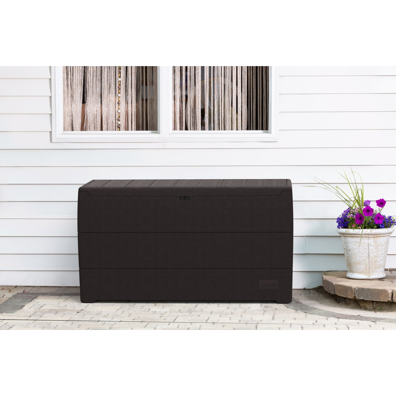 Duramax 71 Gallon Outdoor Resin Deck Box, Garden Furniture Organizer (2 Colors)
