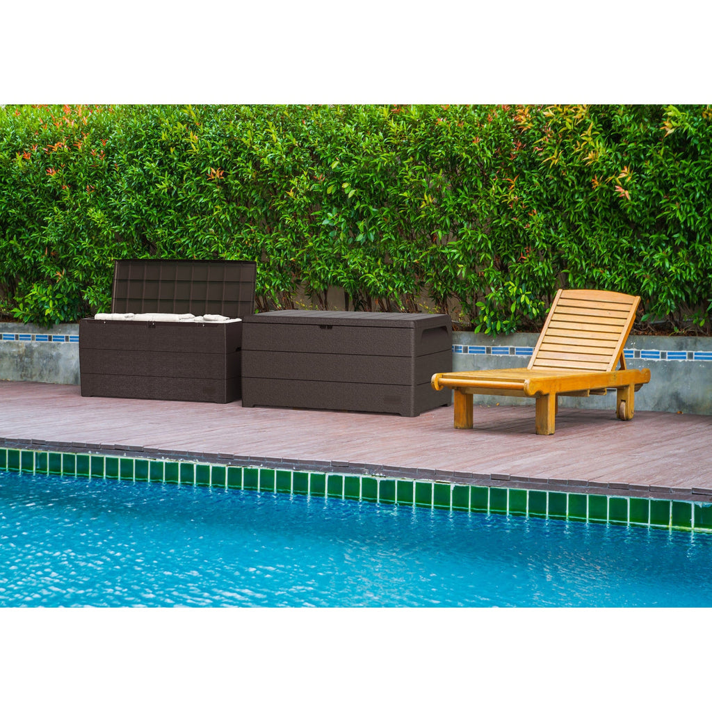 Duramax 71 Gallon Outdoor Resin Deck Box, Garden Furniture Organizer (2 Colors)