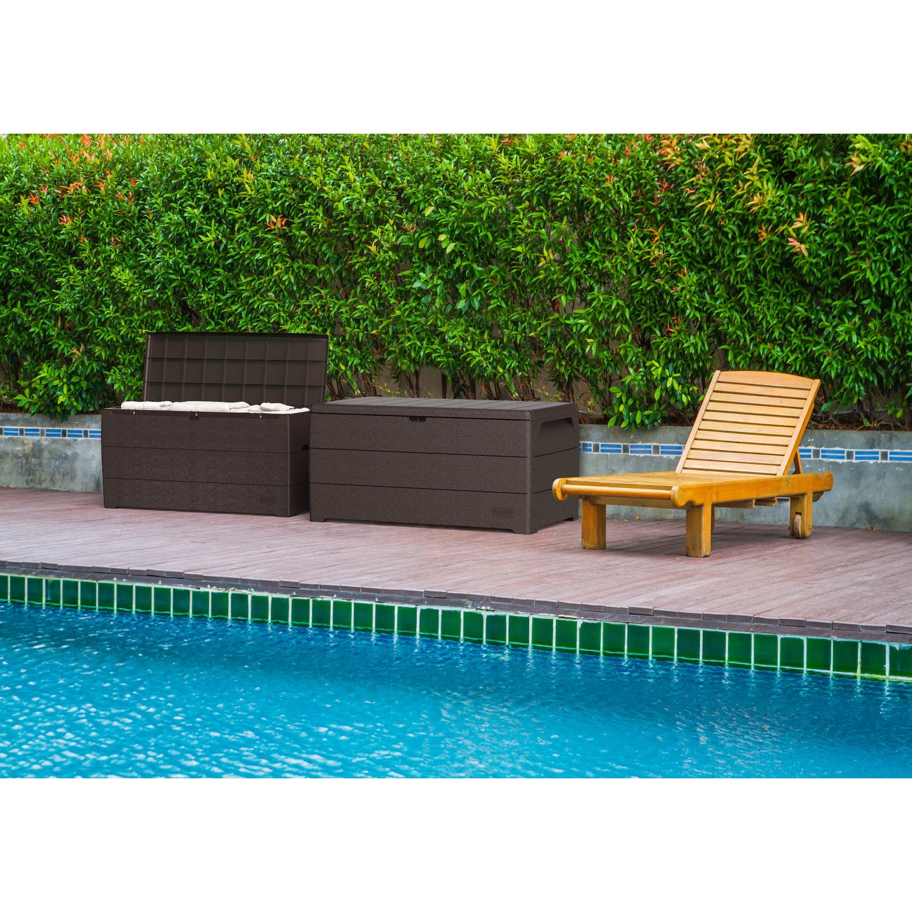 Duramax 71 Gallon Outdoor Resin Deck Box, Garden Furniture Organizer (2 Colors)