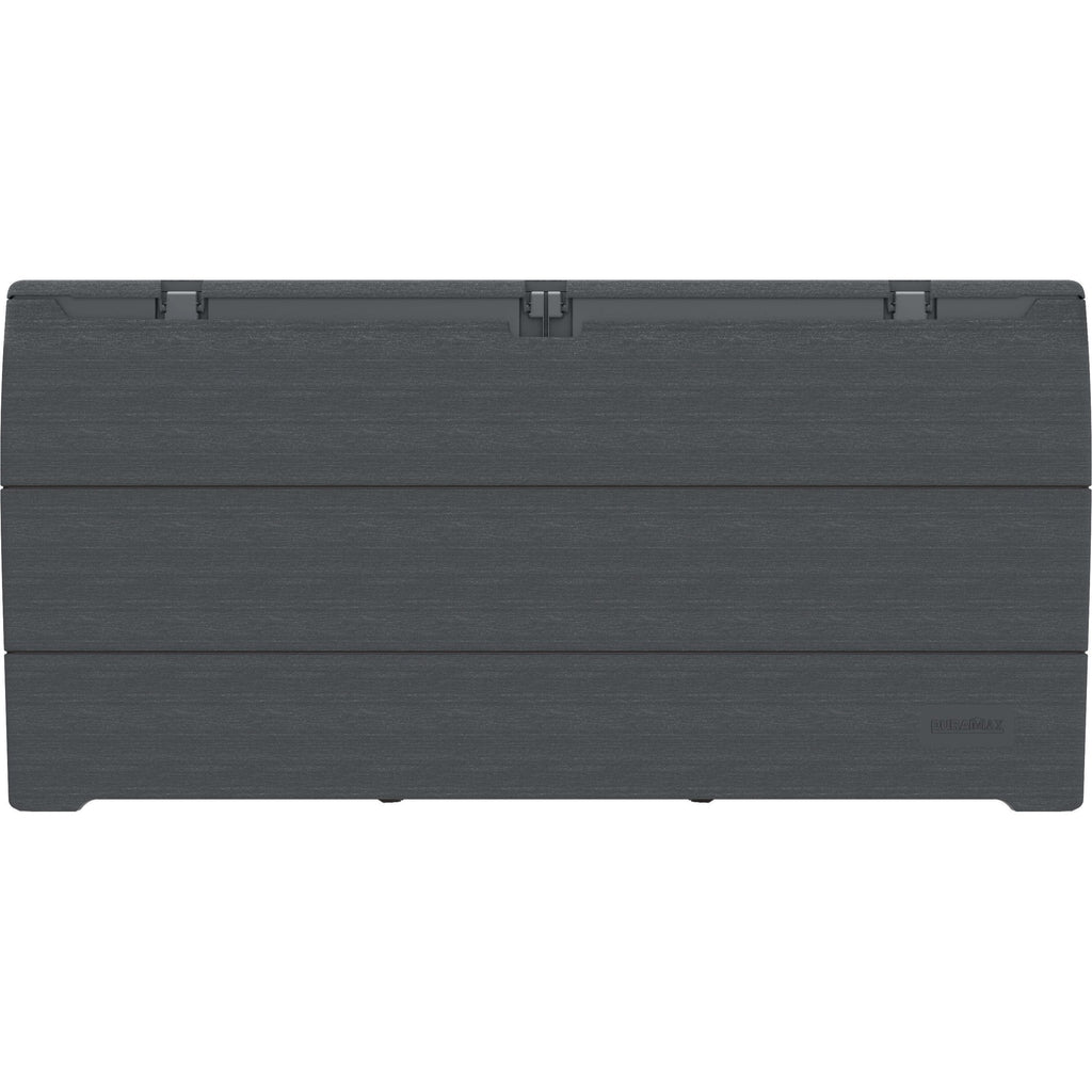 Duramax 71 Gallon GRAY Outdoor Resin Deck Box, Garden Furniture Organizer