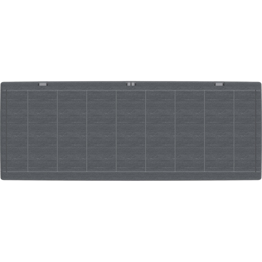 Duramax 71 Gallon GRAY Outdoor Resin Deck Box, Garden Furniture Organizer