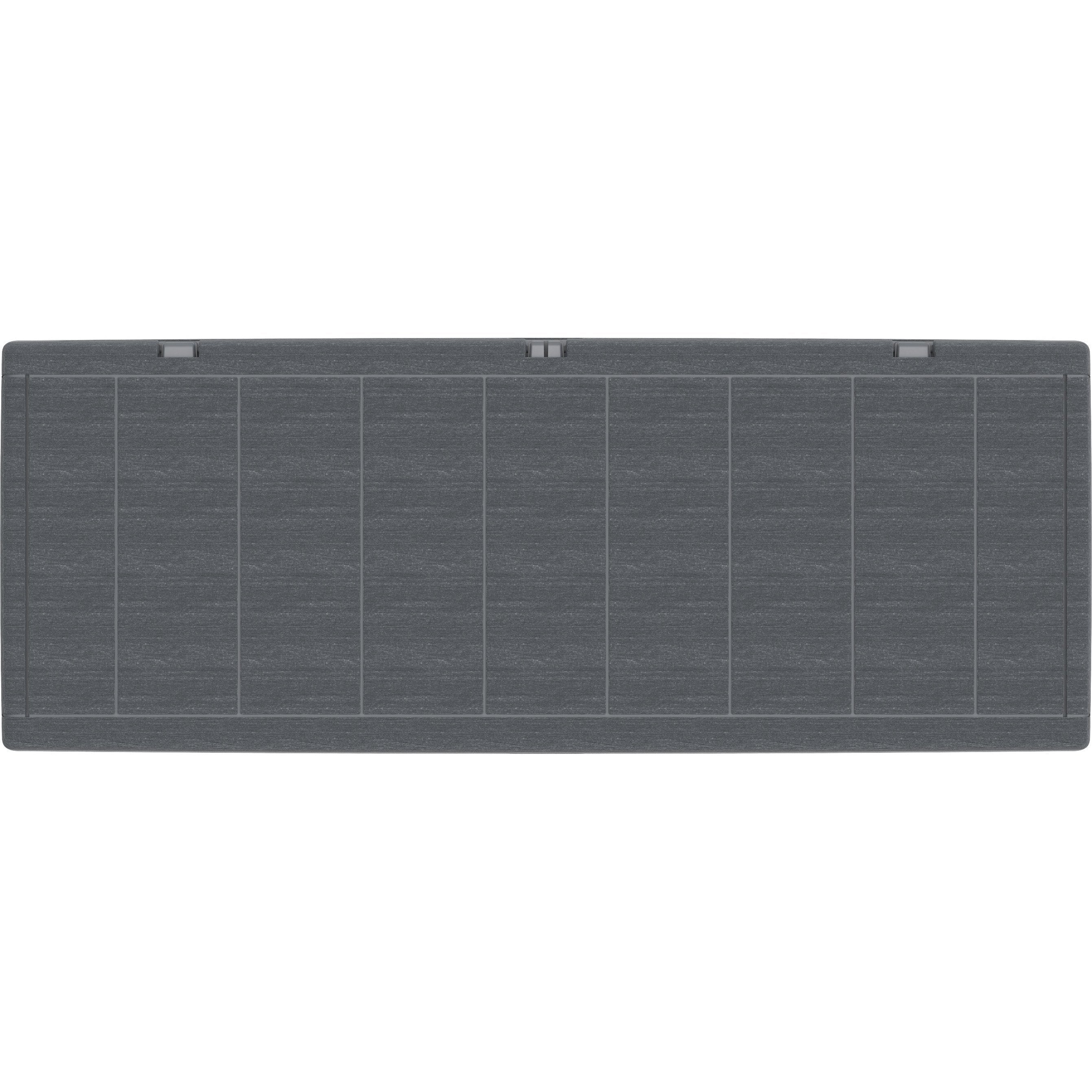 Duramax 71 Gallon GRAY Outdoor Resin Deck Box, Garden Furniture Organizer