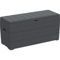 Duramax 71 Gallon GRAY Outdoor Resin Deck Box, Garden Furniture Organizer