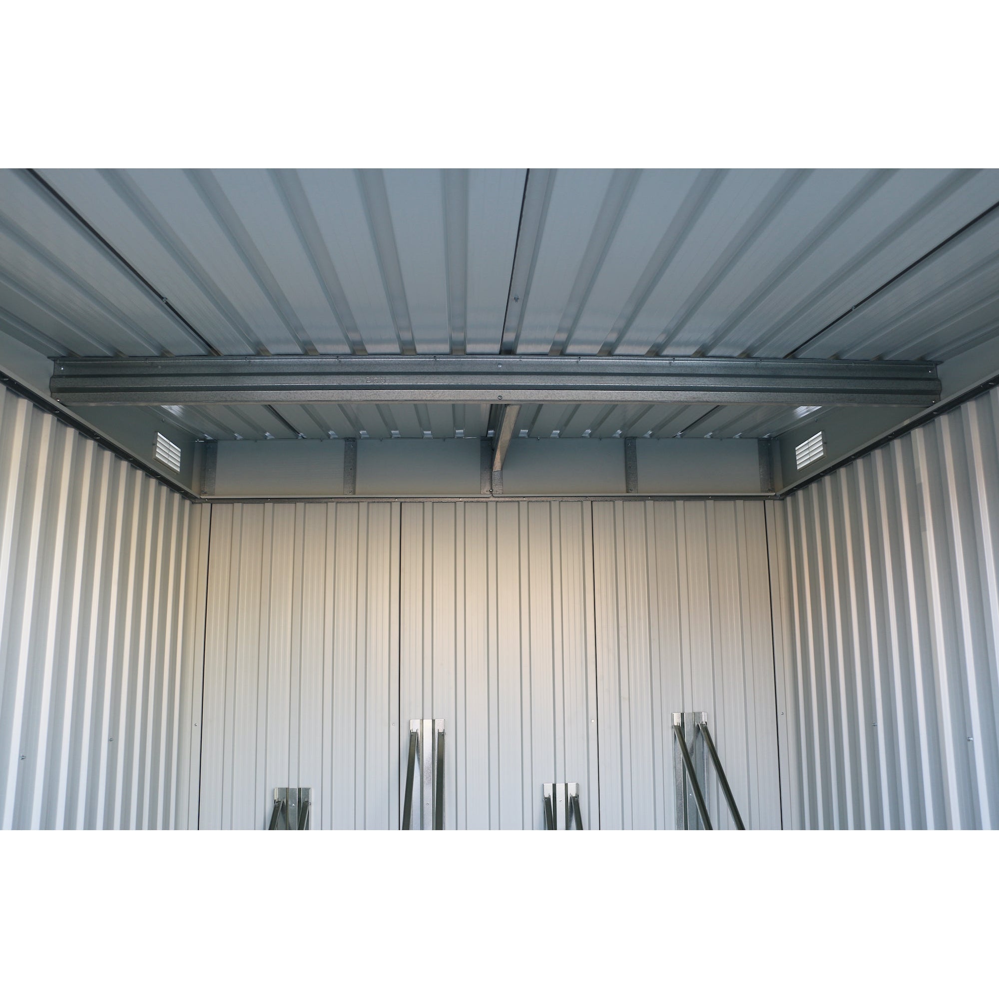 Duramax 6ft x 6ft Bicycle Storage Metal Anthracite w/ white trim 73051