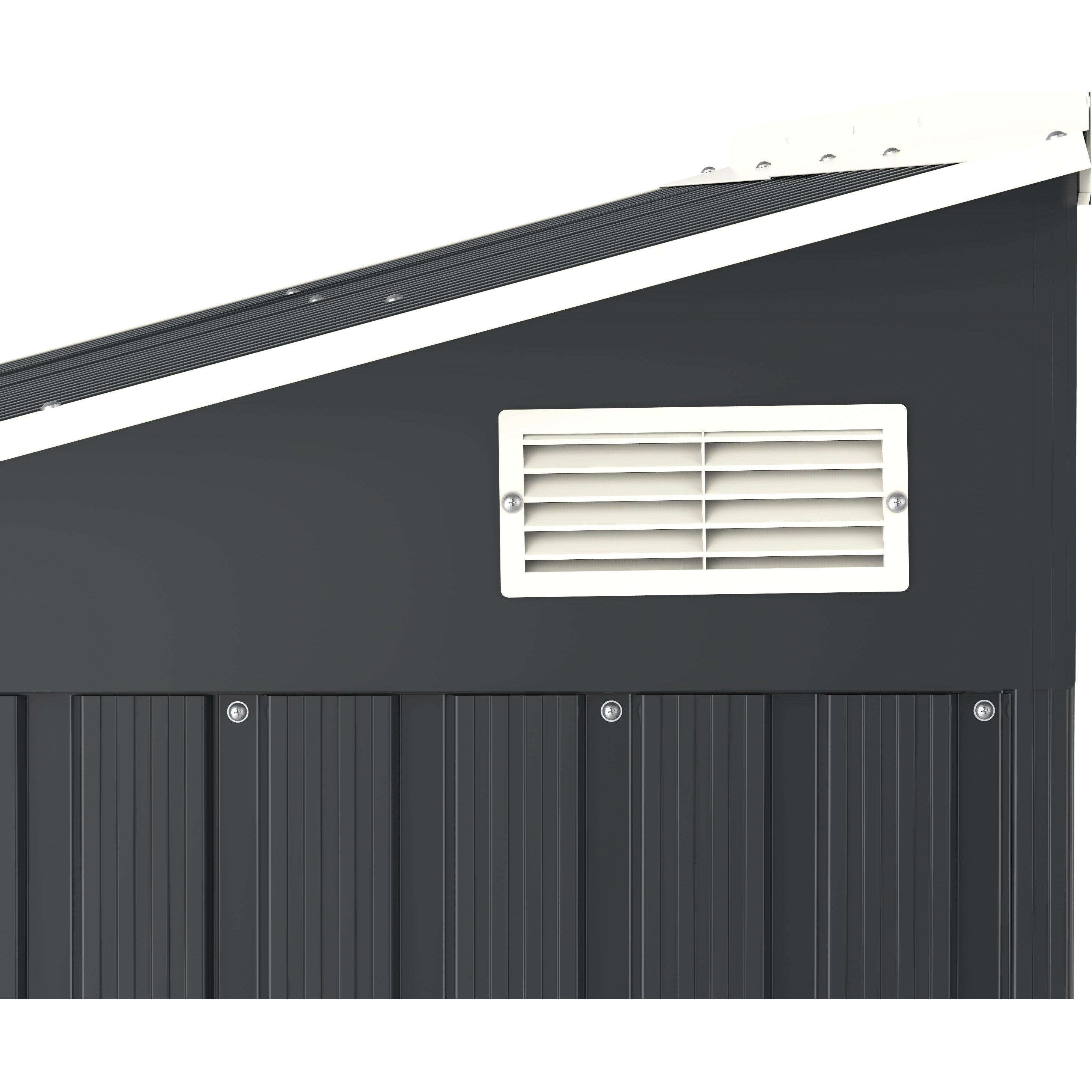 Duramax 8ft x 3ft Metal WoodStore Combo Anthracite