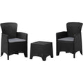 Duramax Cedarrattan Sofa Duo Set Black