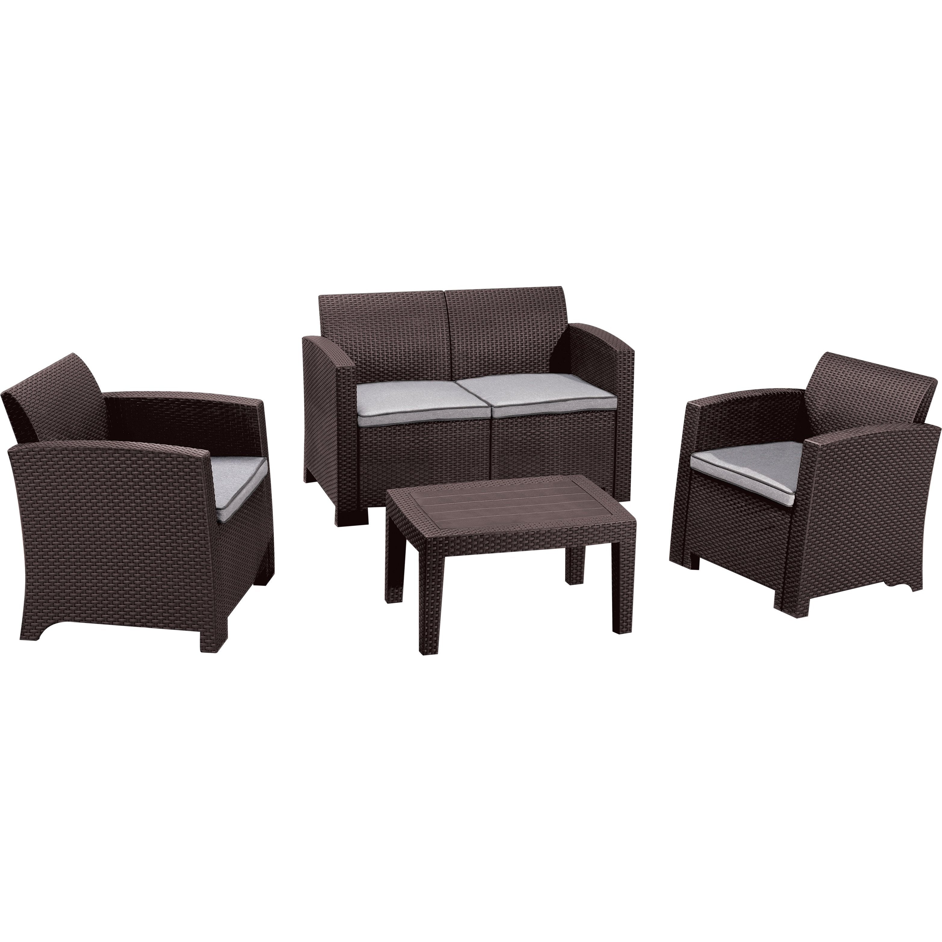Duramax Cedarrattan Sofa Set-Medium Brown