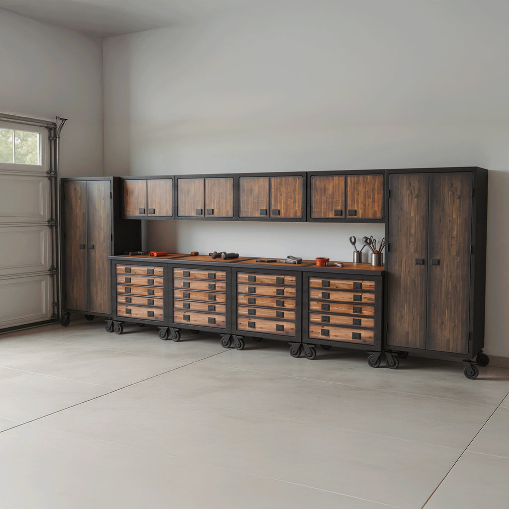 Duramax 10-Piece Garage Storage Combo Set with Tool Chests, Wall Cabinets and Free Standing Cabinets