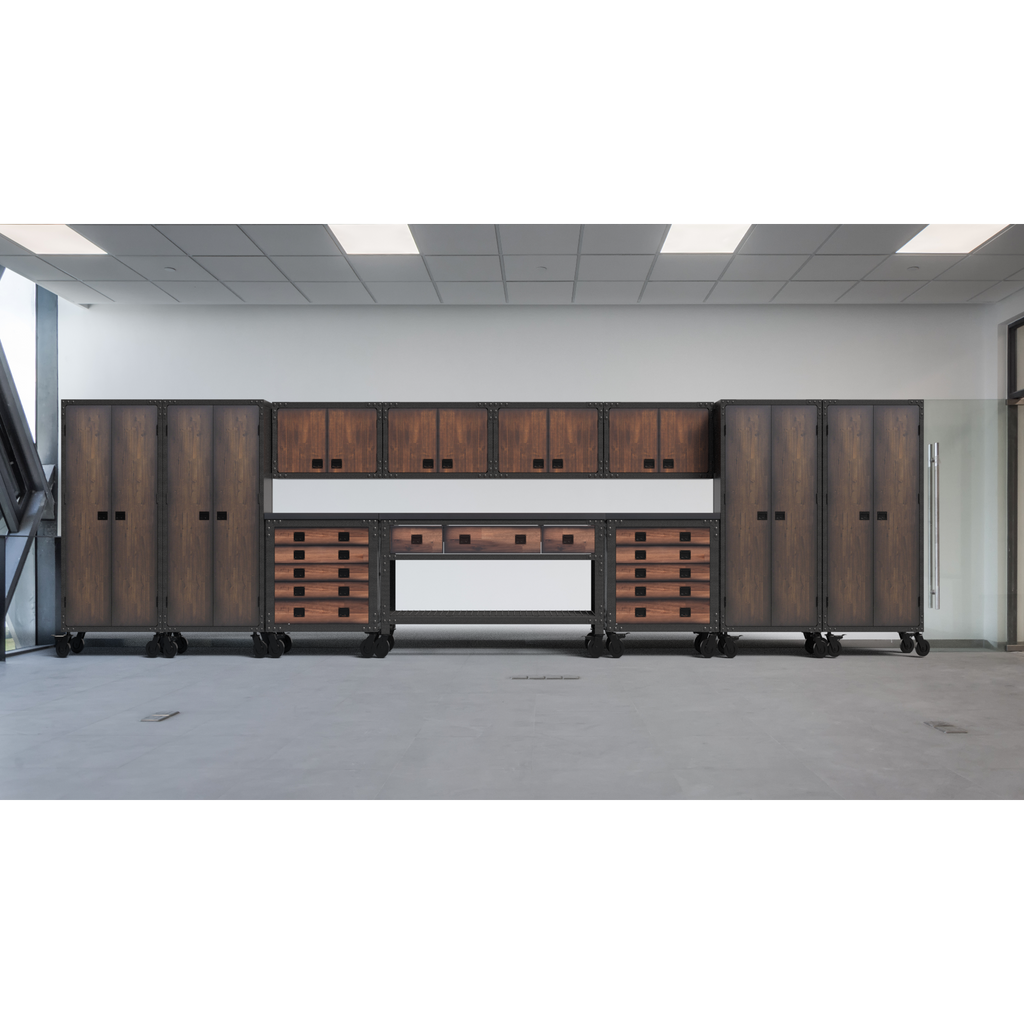 Duramax 11-Piece Garage Storage Combo Set with Workbench, Tool Chests, Wall Cabinets and Free Standing Cabinets