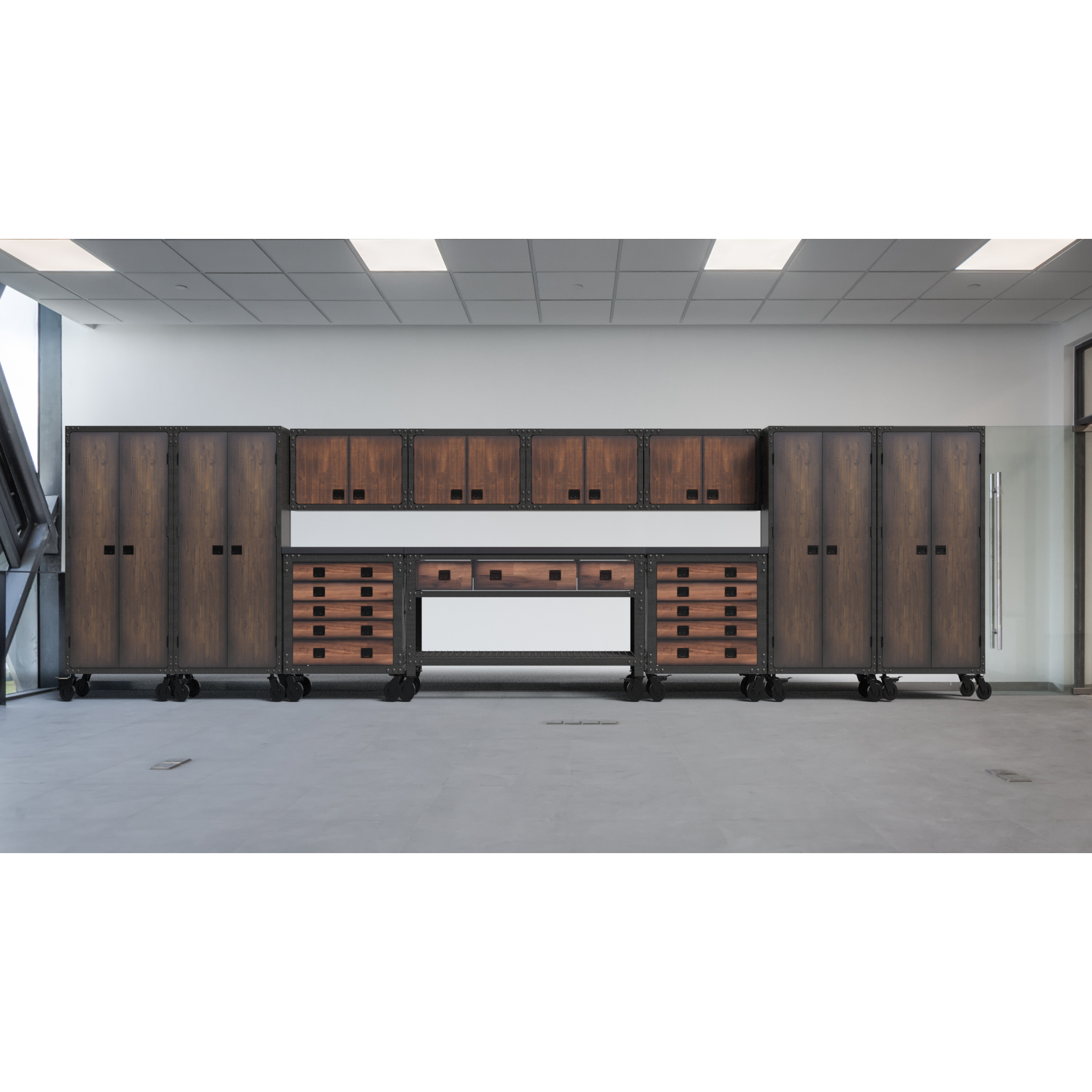 Duramax 11-Piece Garage Storage Combo Set with Workbench, Tool Chests, Wall Cabinets and Free Standing Cabinets