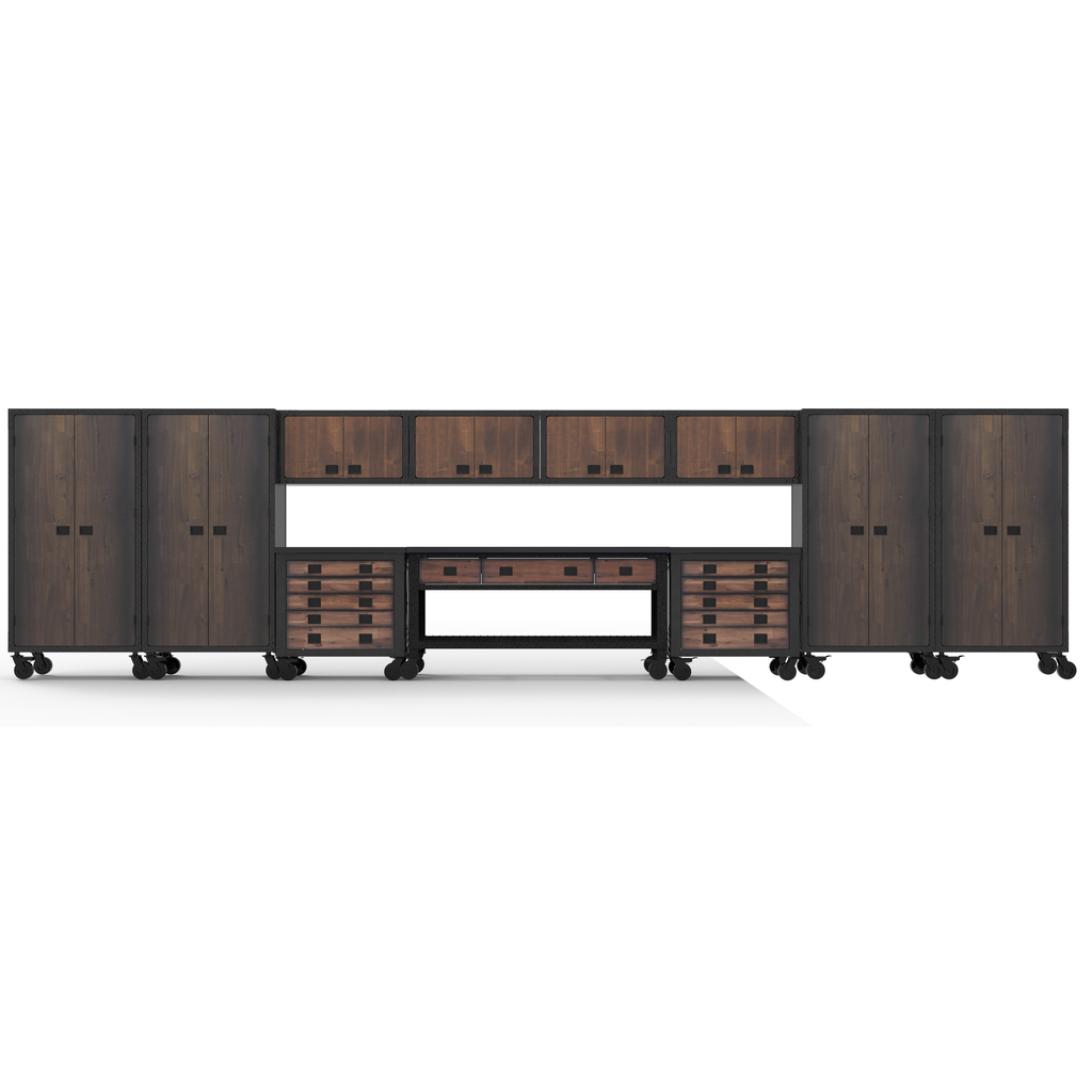 Duramax 11-Piece Garage Storage Combo Set with Workbench, Tool Chests, Wall Cabinets and Free Standing Cabinets