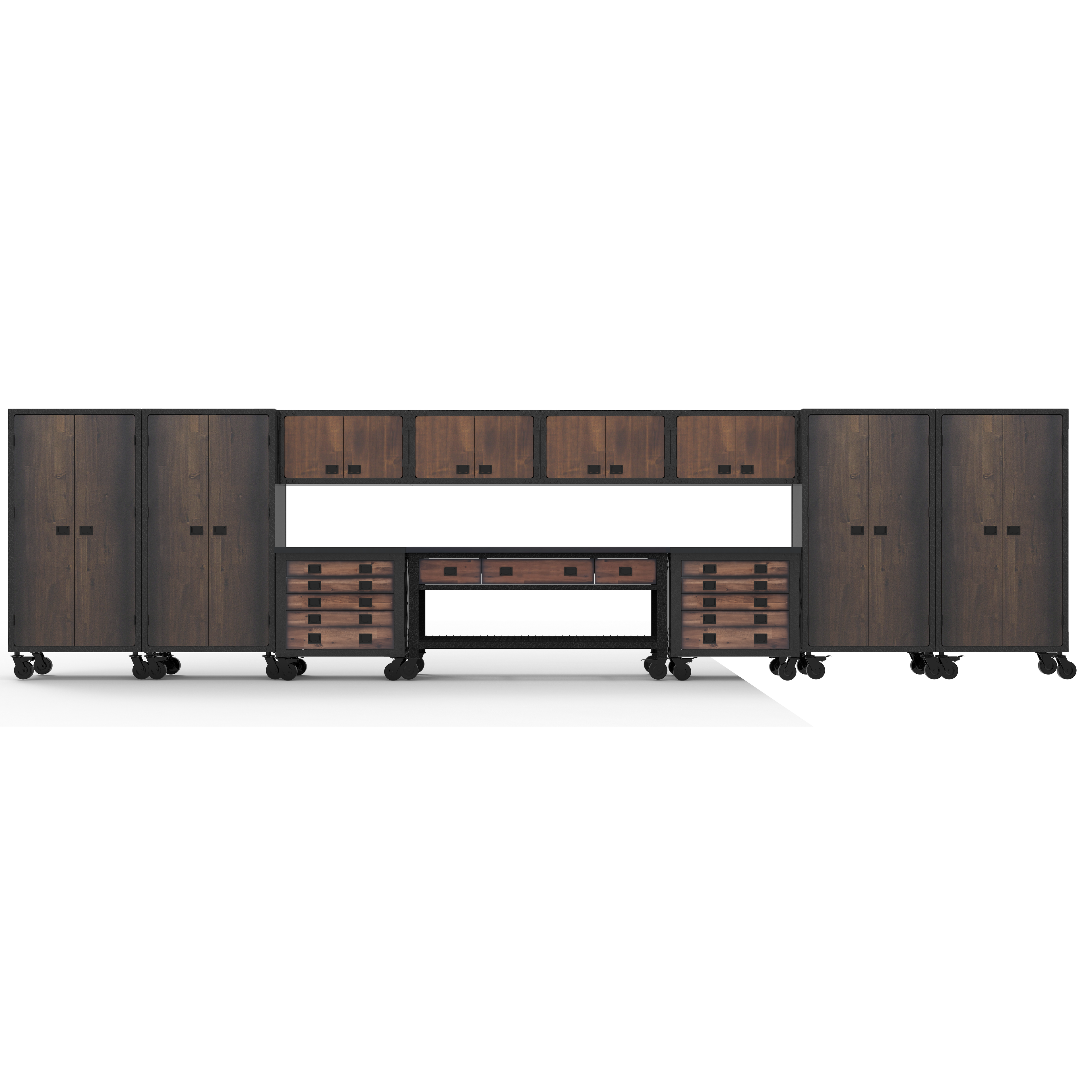 Duramax 11-Piece Garage Storage Combo Set with Workbench, Tool Chests, Wall Cabinets and Free Standing Cabinets