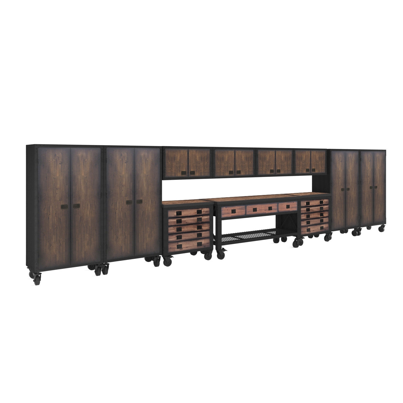 Duramax 11-Piece Garage Storage Combo Set with Workbench, Tool Chests, Wall Cabinets and Free Standing Cabinets
