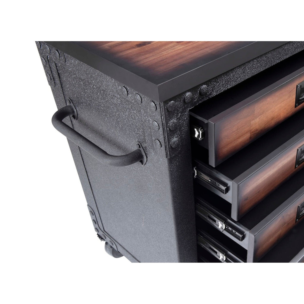Duramax 48 in. 5-Drawers Rolling Tool Chest with Wood Top