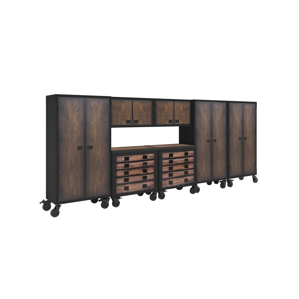 Duramax 7-Piece Garage Storage Combo Set with Tool Chests, Wall Cabinets and Free Standing Cabinets