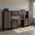 Duramax 8-Piece Garage Storage Combo Set with Tool Chests, Wall Cabinets, Folding Table and Free Standing Cabinets