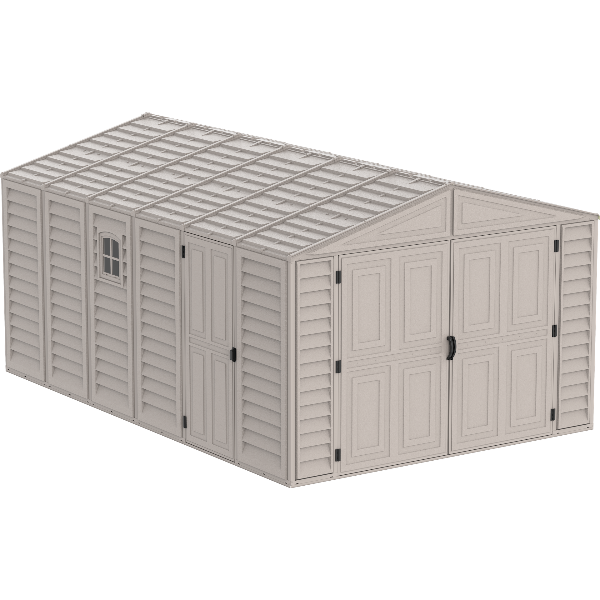 Duramax 10.5ft x 15.5ft Vinyl Garage with Foundation Kit and Windows 15026