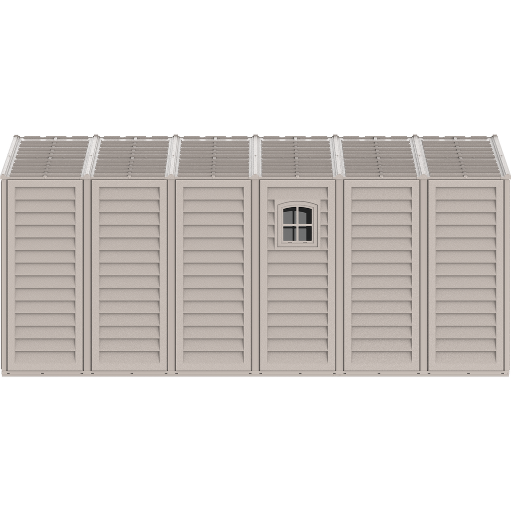 Duramax 10.5ft x 15.5ft Vinyl Garage with Foundation Kit and Windows 15026