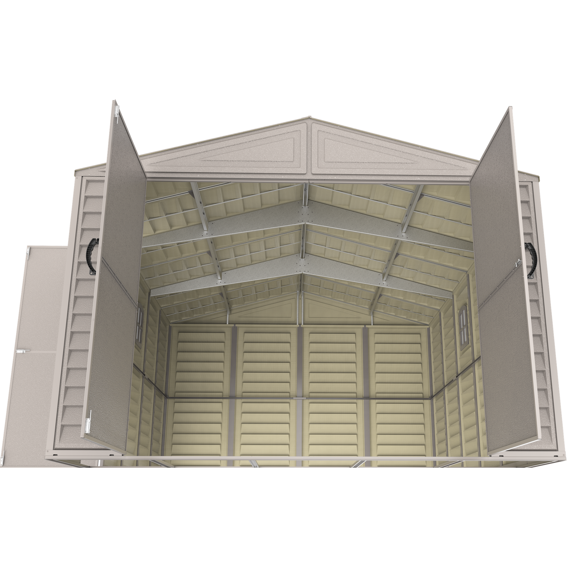 Duramax 10.5ft x 15.5ft Vinyl Garage with Foundation Kit and Windows 15026