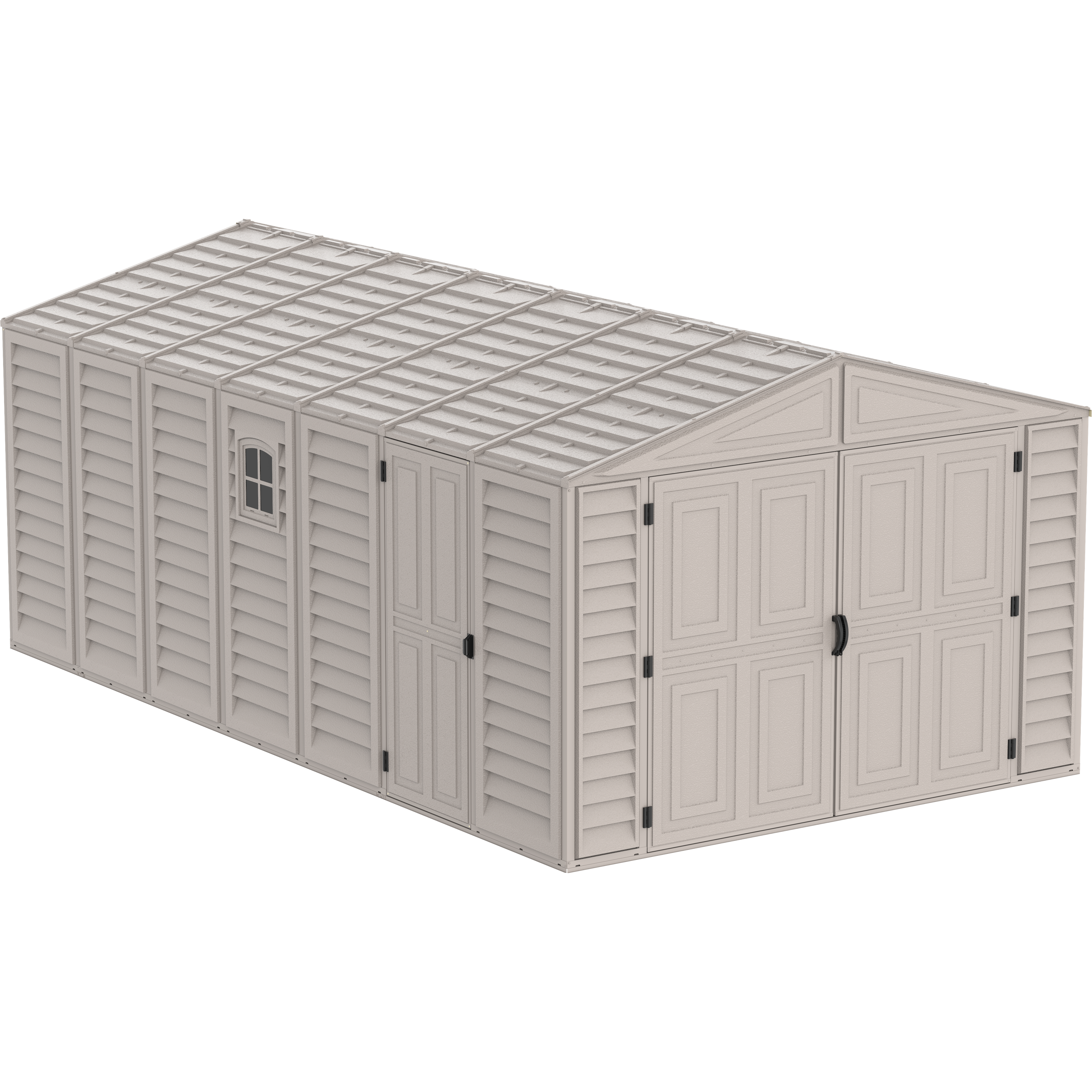 DuraMax 10.5ft x 18ft Vinyl Garage with Foundation Kit and Windows 15126