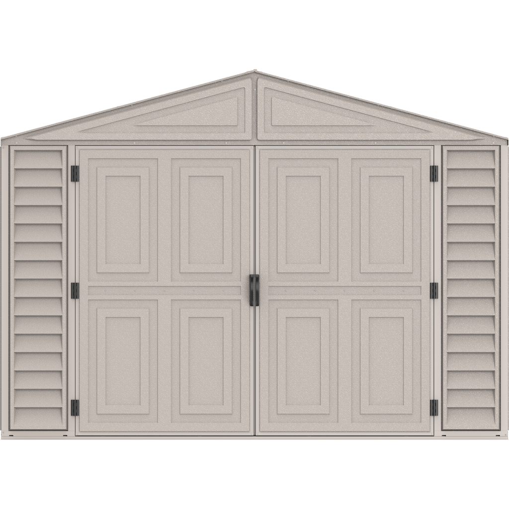 DuraMax 10.5ft x 18ft Vinyl Garage with Foundation Kit and Windows 15126