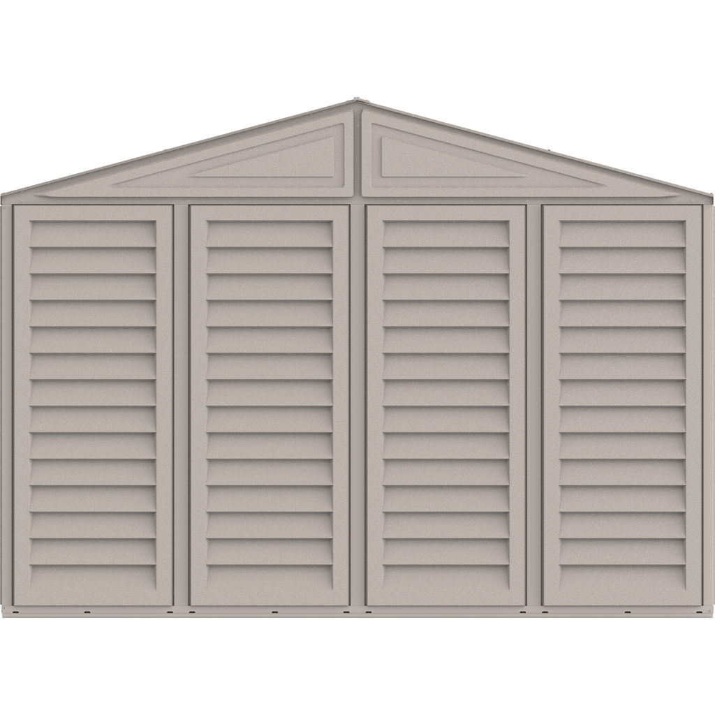 DuraMax 10.5ft x 18ft Vinyl Garage with Foundation Kit and Windows 15126