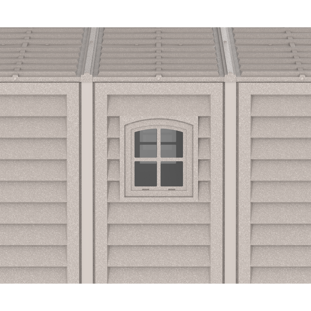 DuraMax 10.5ft x 18ft Vinyl Garage with Foundation Kit and Windows 15126