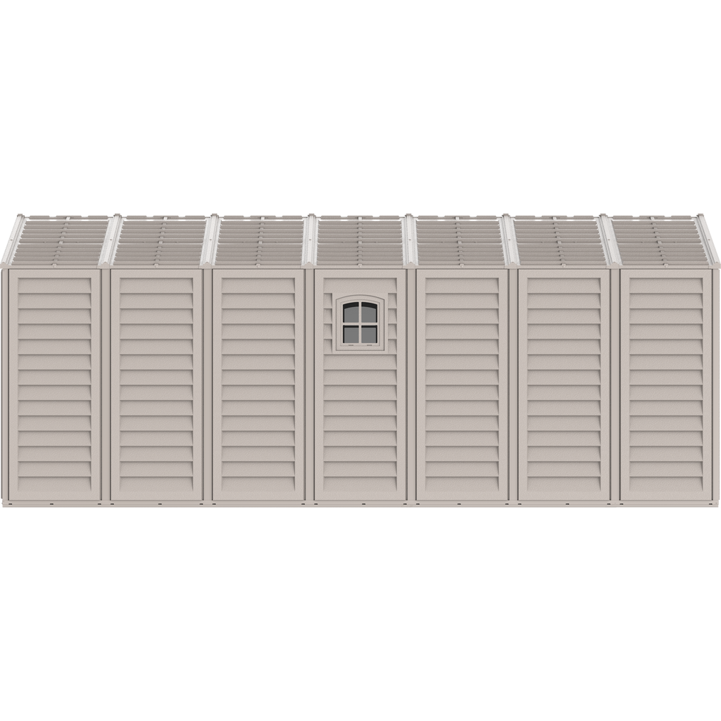 DuraMax 10.5ft x 18ft Vinyl Garage with Foundation Kit and Windows 15126