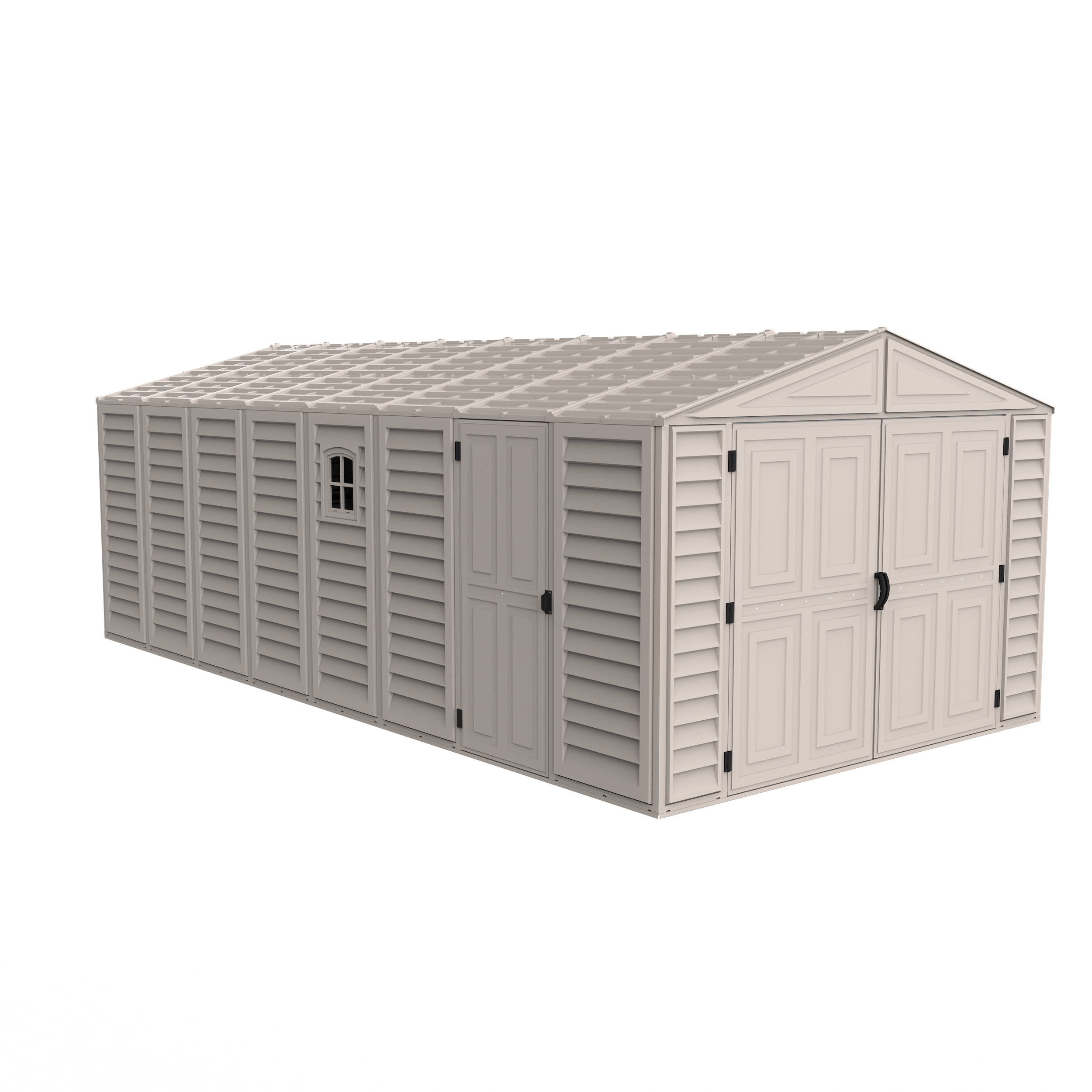 DuraMax 10.5ft x 20.5ft w/ Vinyl Garage with Foundation Kit and windows 15226