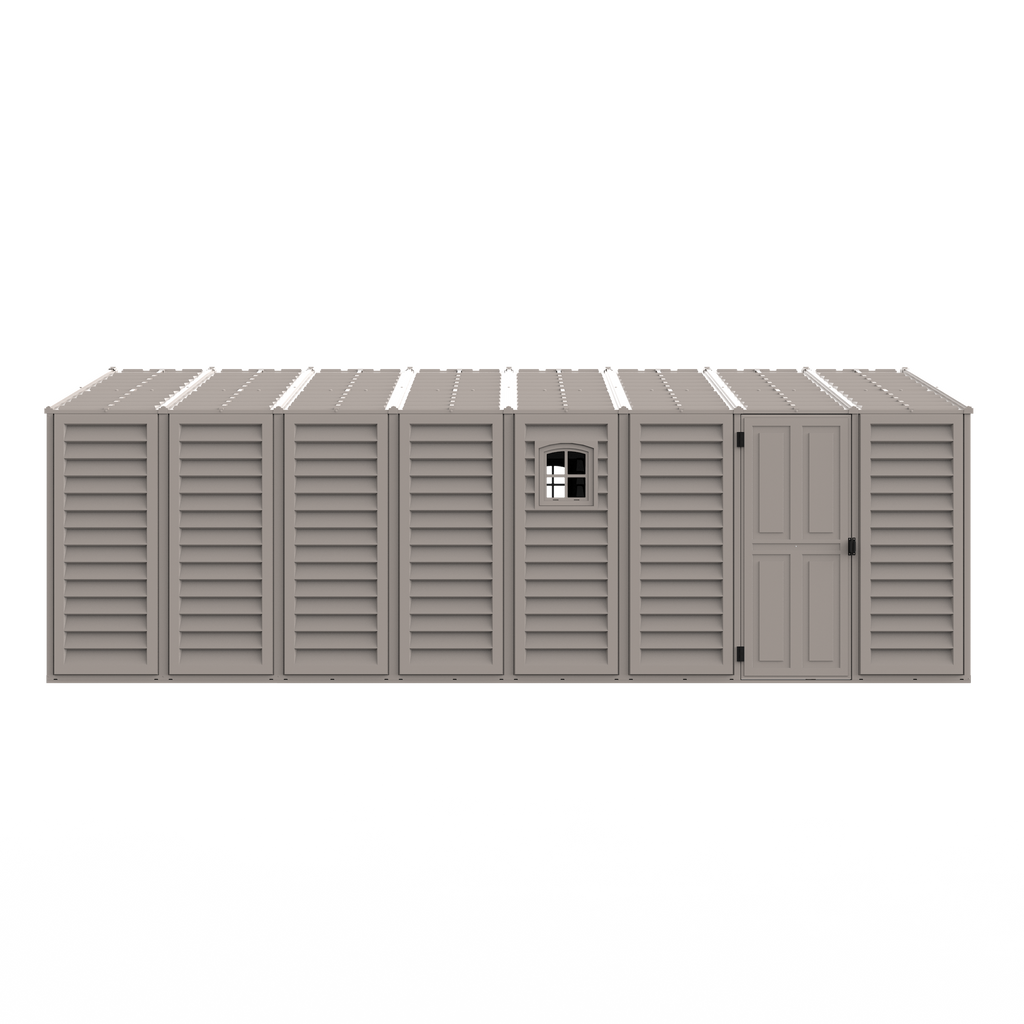 DuraMax 10.5ft x 20.5ft w/ Vinyl Garage with Foundation Kit and windows 15226