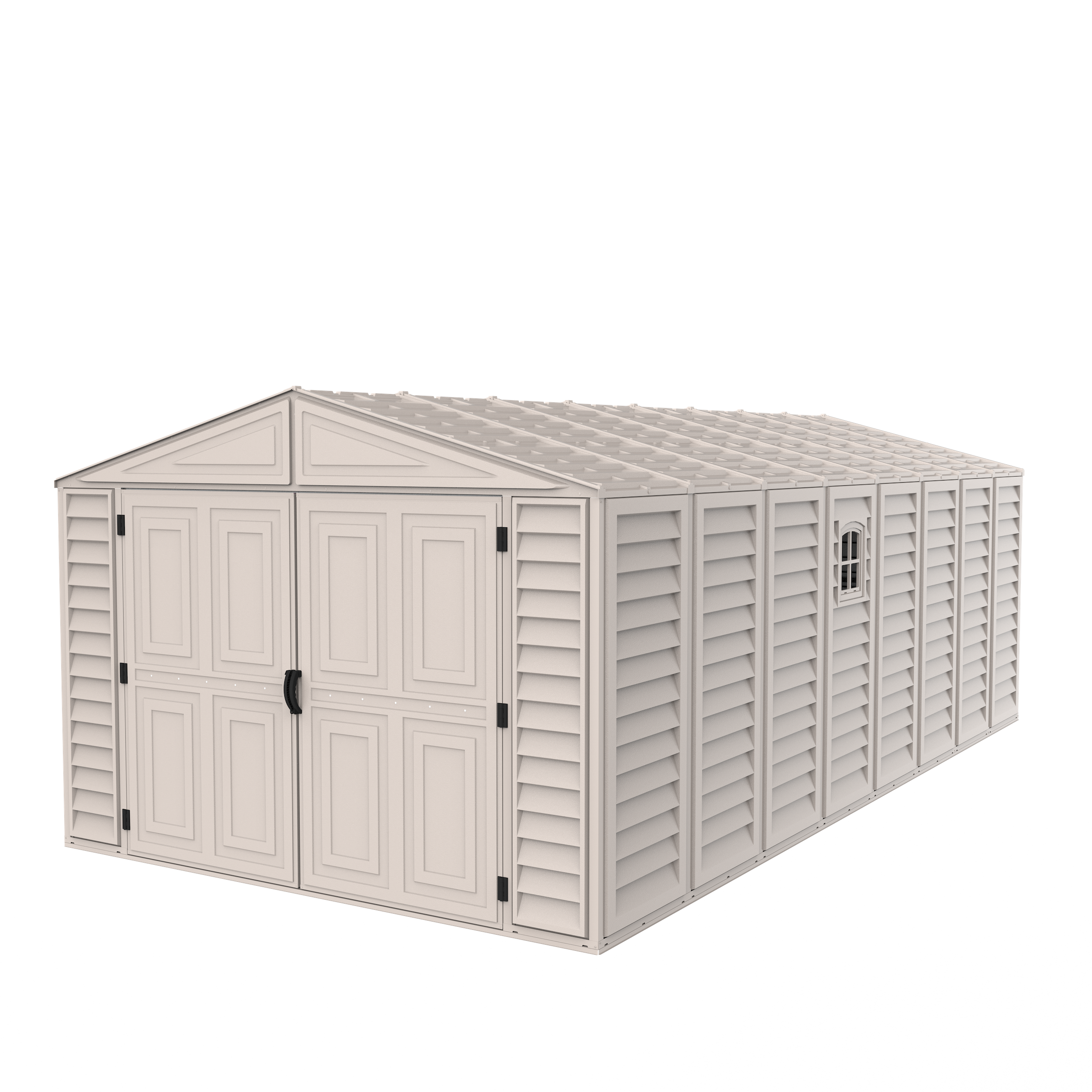 DuraMax 10.5ft x 20.5ft w/ Vinyl Garage with Foundation Kit and windows 15226