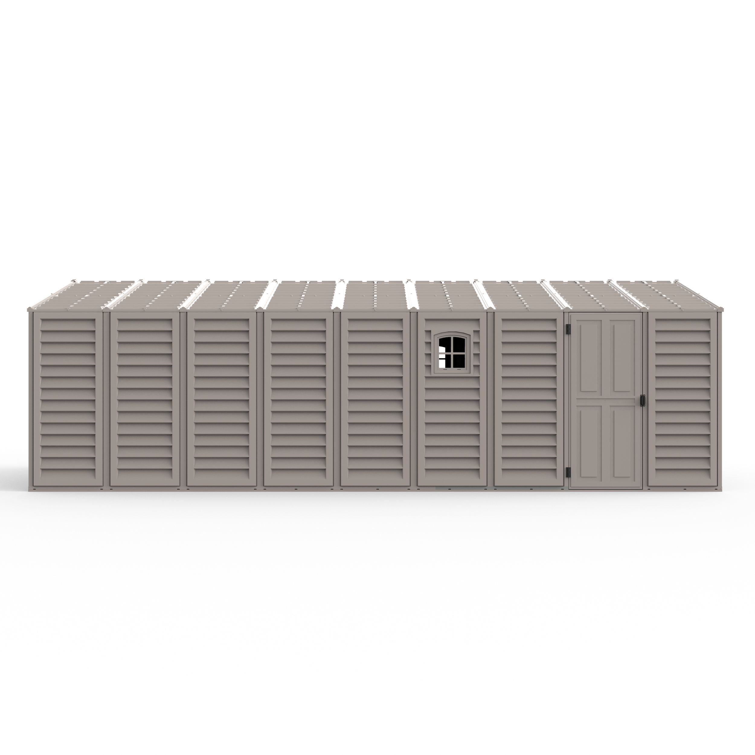 DuraMax 10.5ft x 23ft Vinyl Garage with Foundation Kit and windows 15326
