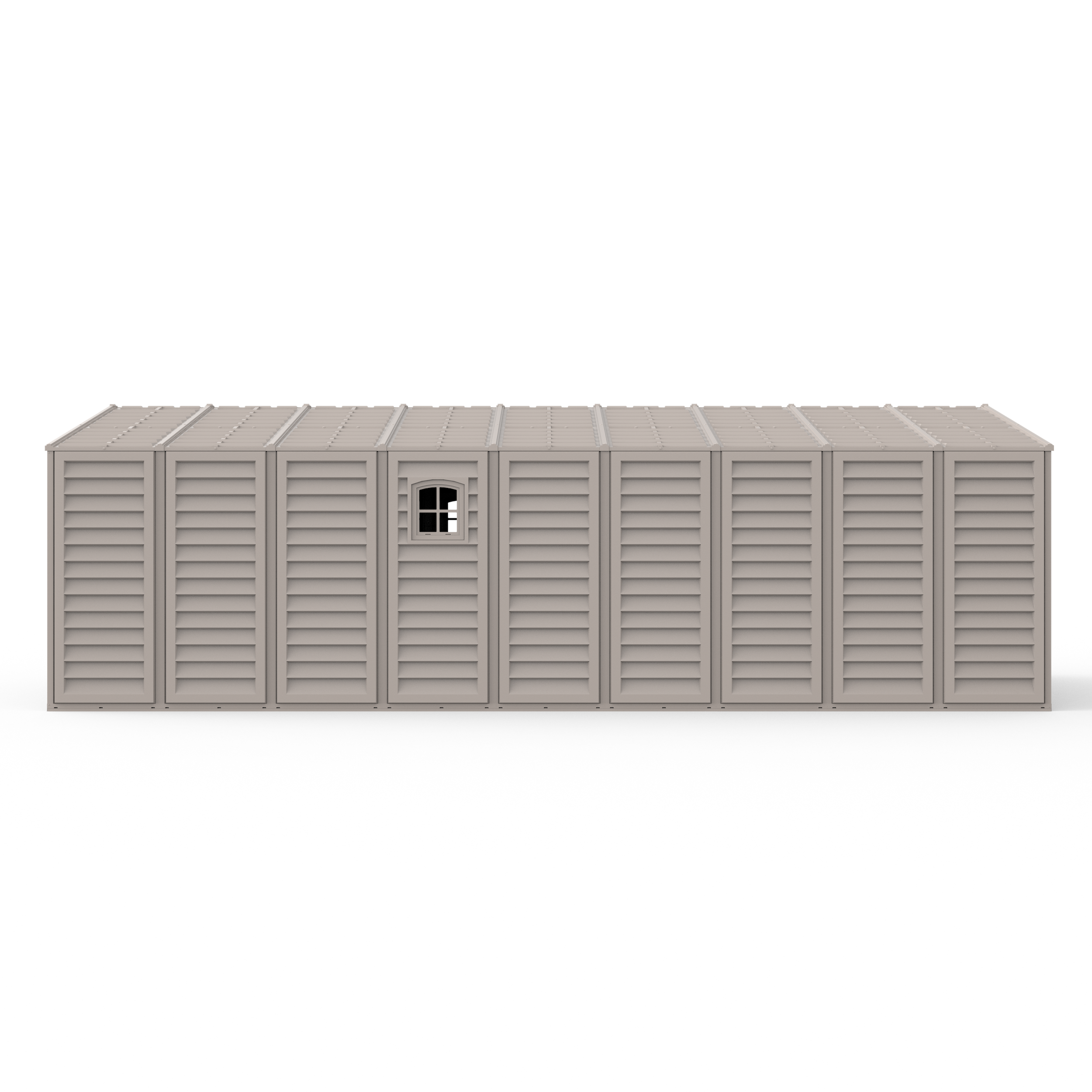 DuraMax 10.5ft x 23ft Vinyl Garage with Foundation Kit and windows 15326