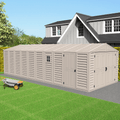 DuraMax 10.5ft x 25.5ft Vinyl Garage with Foundation Kit and Windows 15426