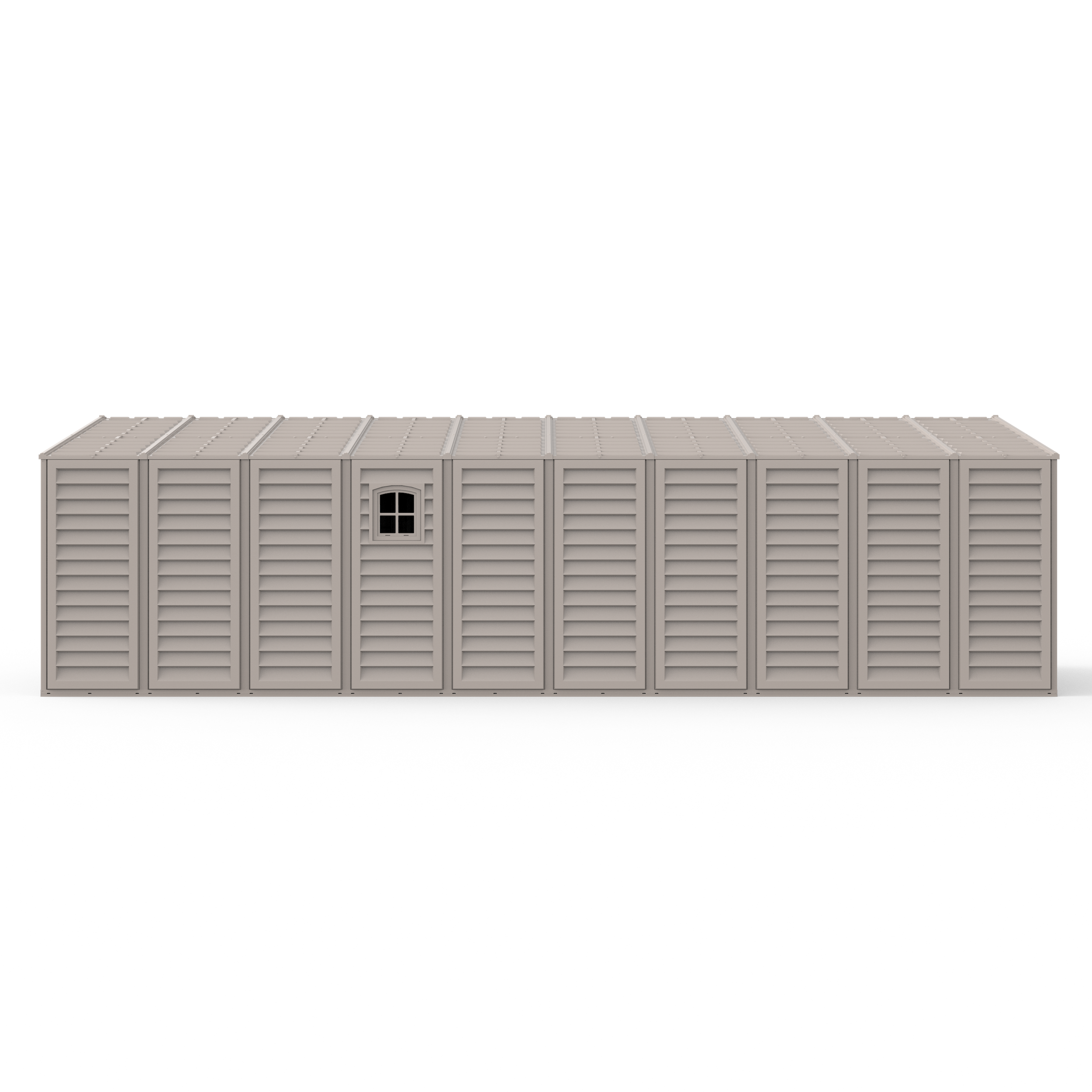 DuraMax 10.5ft x 25.5ft Vinyl Garage with Foundation Kit and Windows 15426