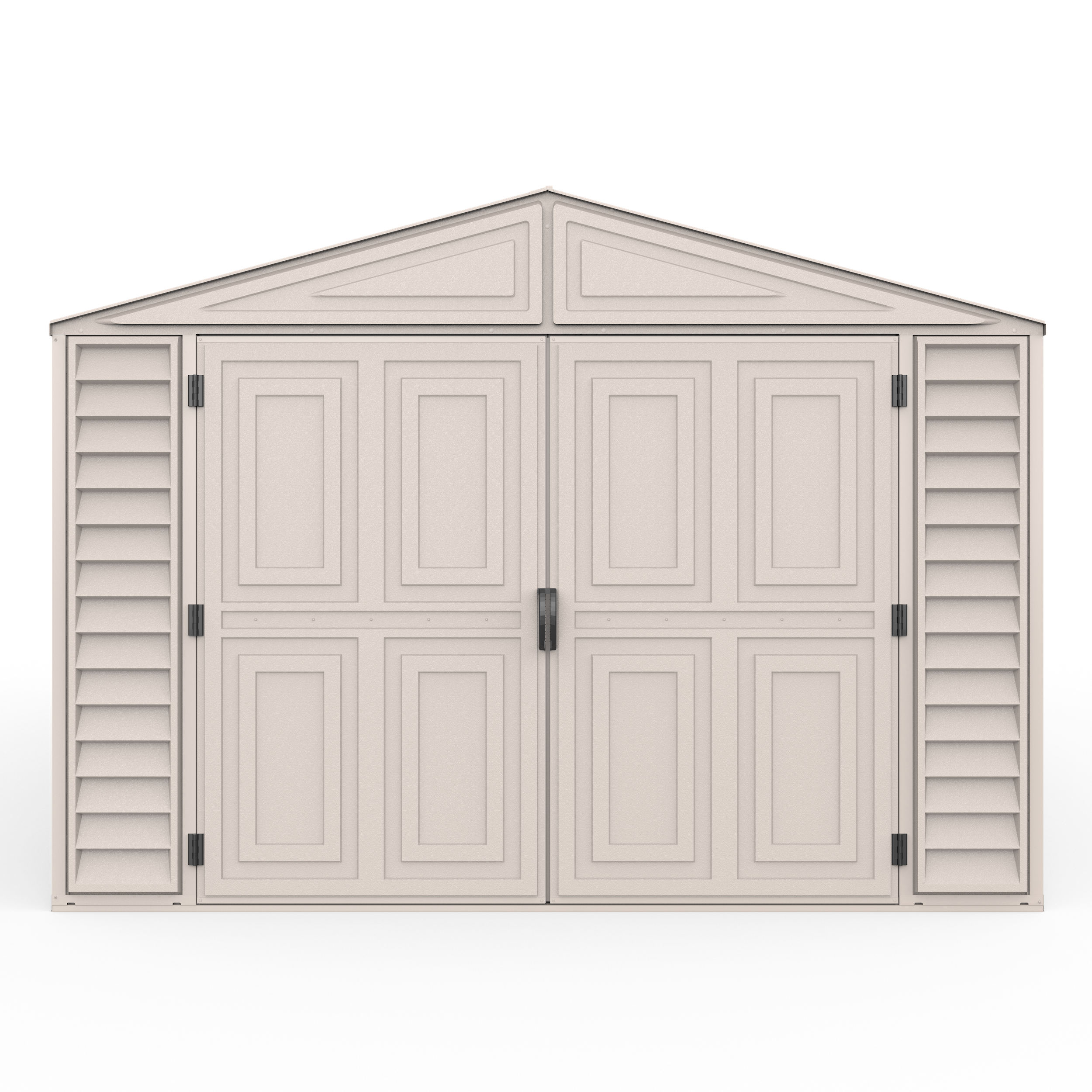 DuraMax 10.5ft x 25.5ft Vinyl Garage with Foundation Kit and Windows 15426
