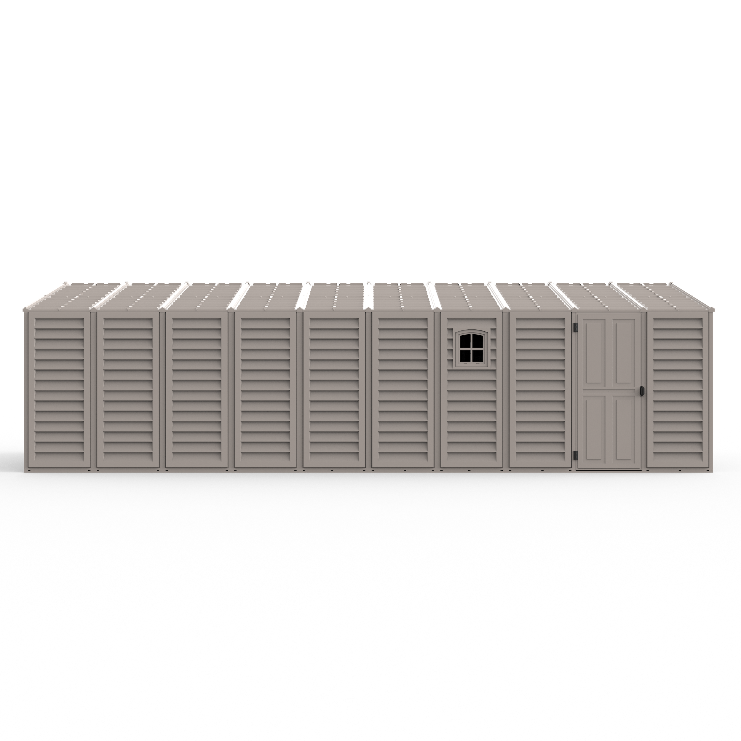 DuraMax 10.5ft x 25.5ft Vinyl Garage with Foundation Kit and Windows 15426