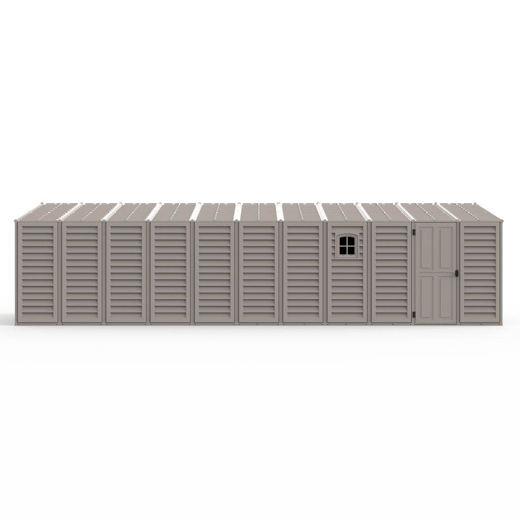 DuraMax 10.5ft x 28ft Vinyl Garage with Foundation Kit and window 15526