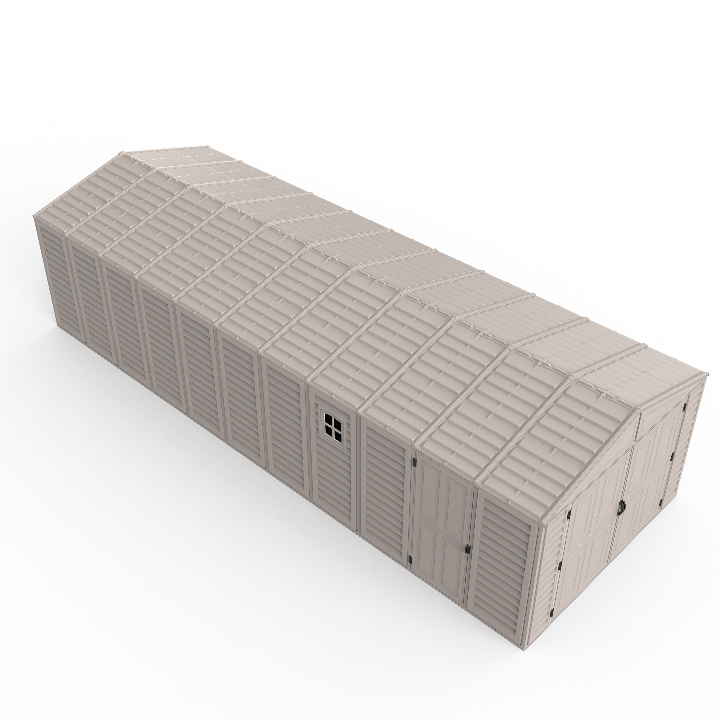 DuraMax 10.5ft x 28ft Vinyl Garage with Foundation Kit and window 15526