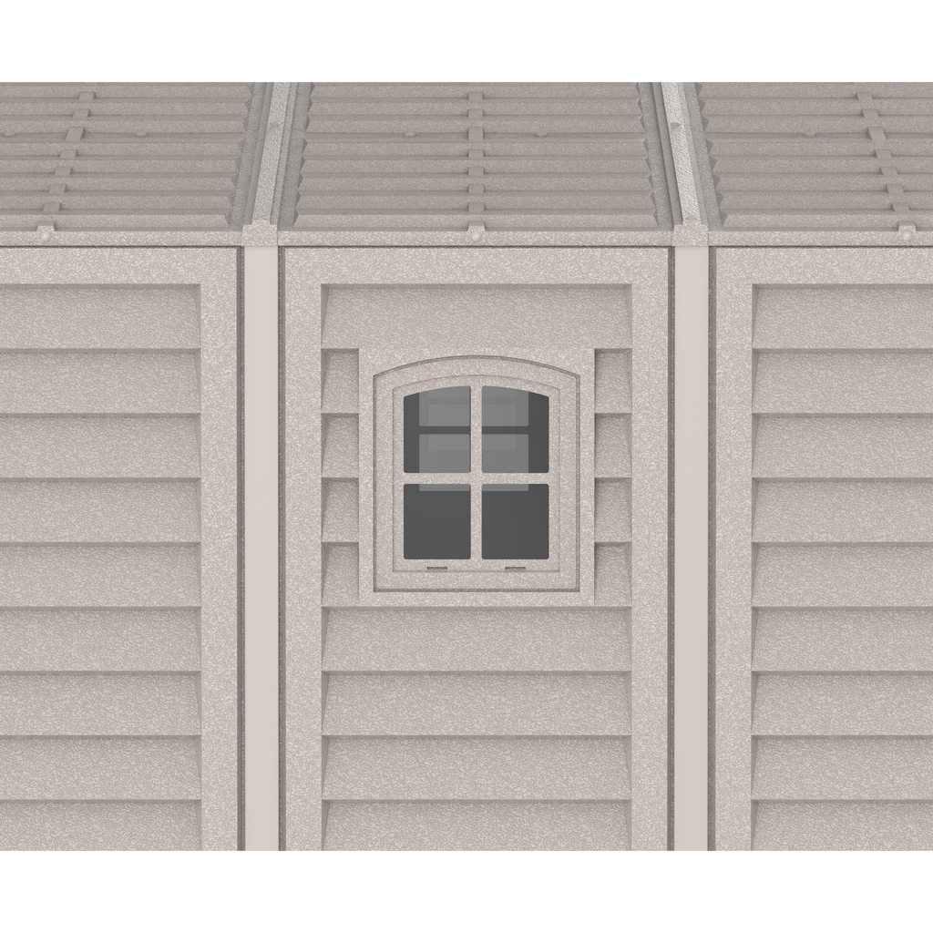 DuraMax 10.5ft x 30.5ft Vinyl Garage with Foundation Kit and Windows 15626