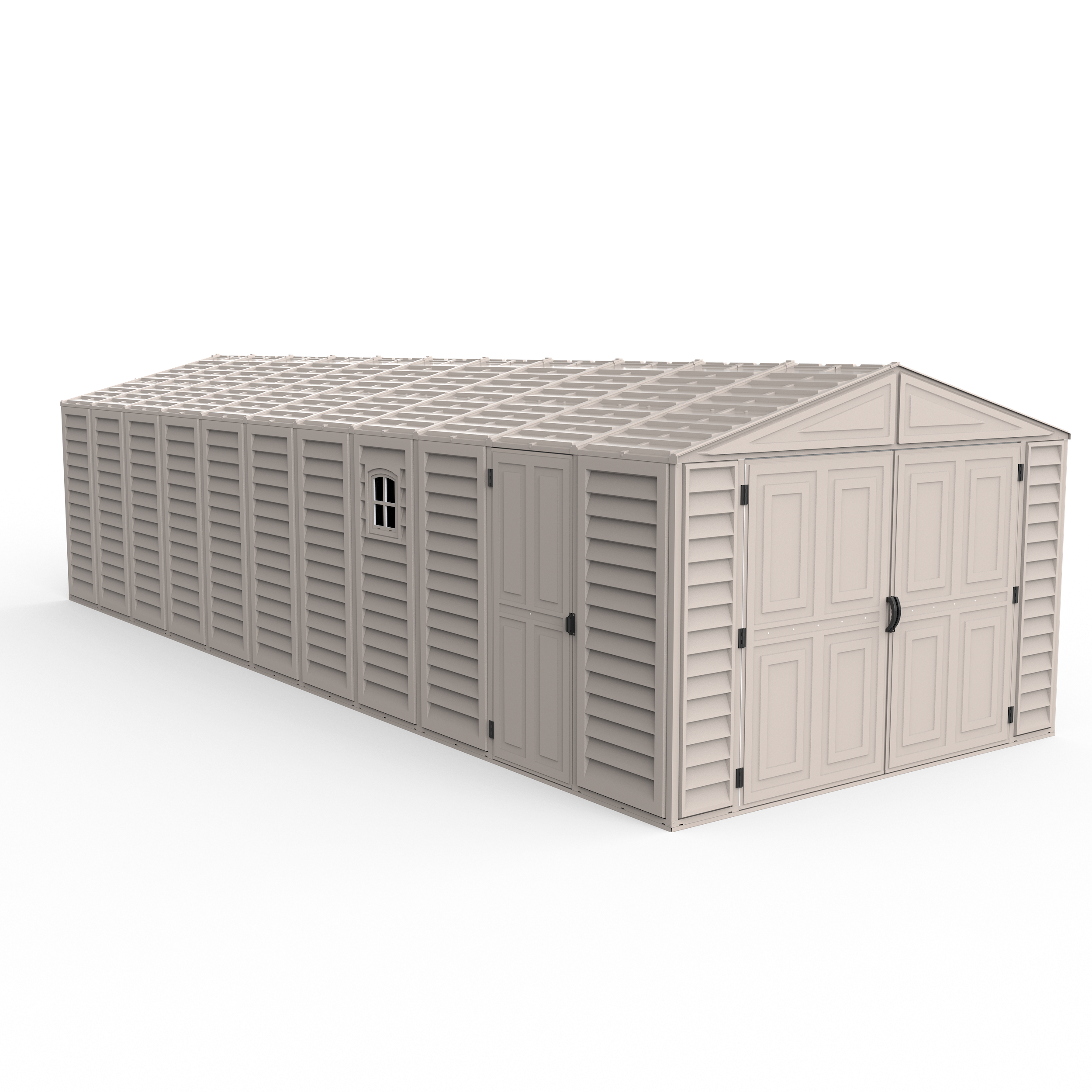 DuraMax 10.5ft x 30.5ft Vinyl Garage with Foundation Kit and Windows 15626