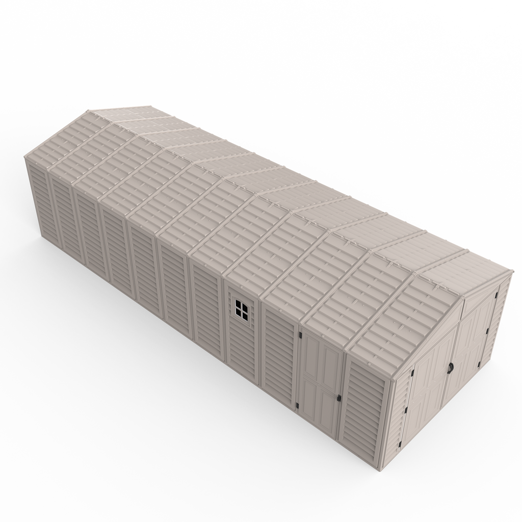 DuraMax 10.5ft x 30.5ft Vinyl Garage with Foundation Kit and Windows 15626